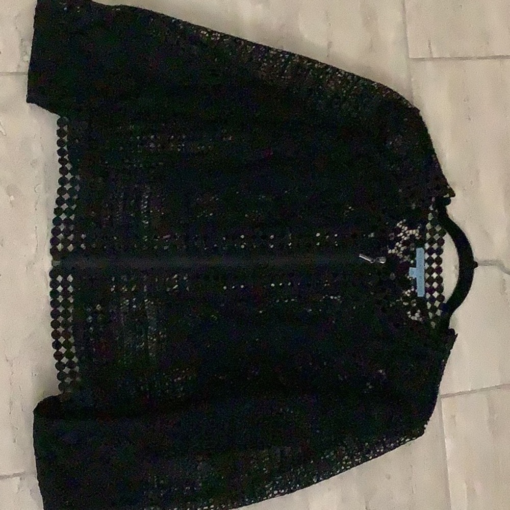 Lace jacket - black